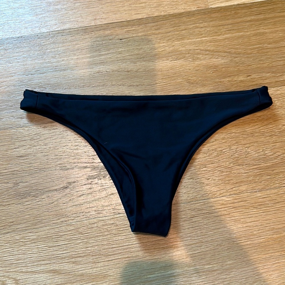 Mikoh XS Black Brazilian Bikini Bottoms